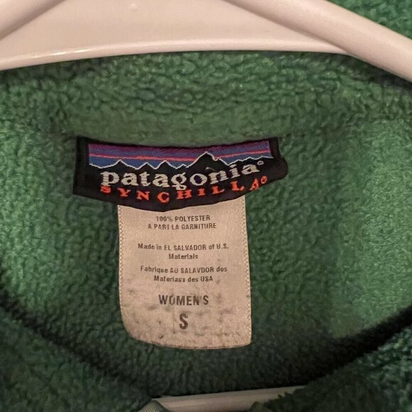 Patagonia Women's Synchilla Quarter Zip Pullover Green Size S - Picture 4 of 5